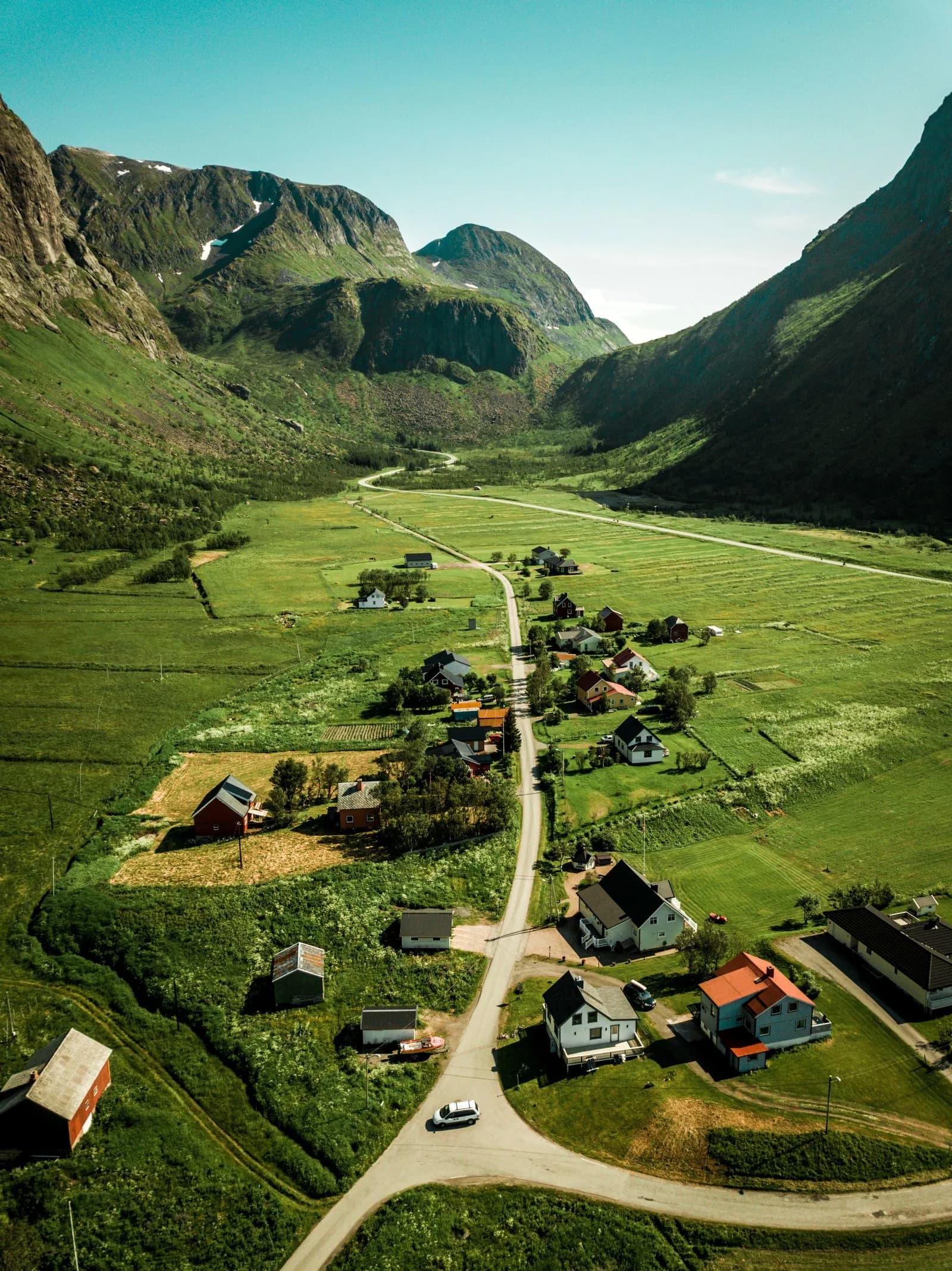 Rue commerçante en Norvège