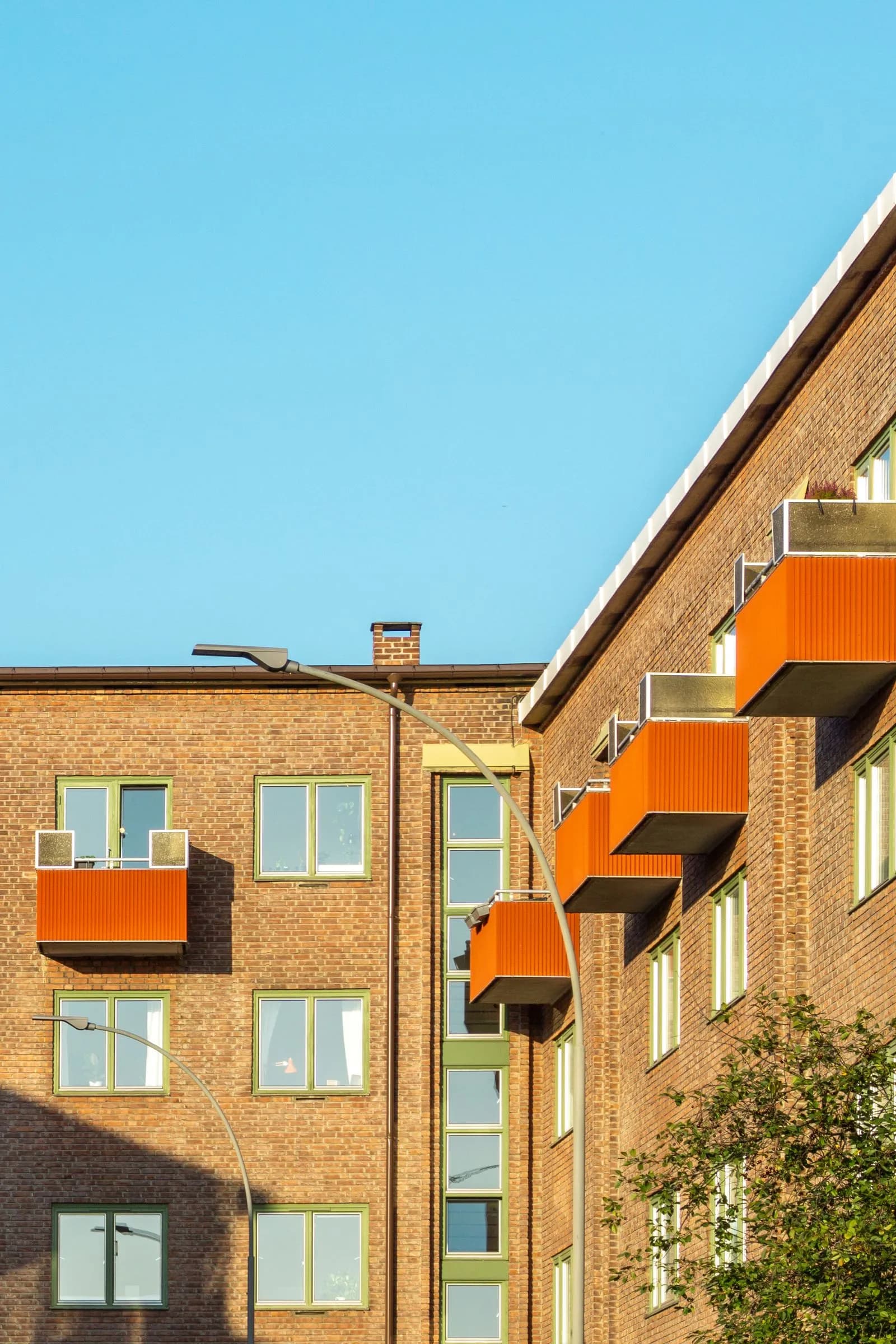 Maisons en bois colorées en Norvège
