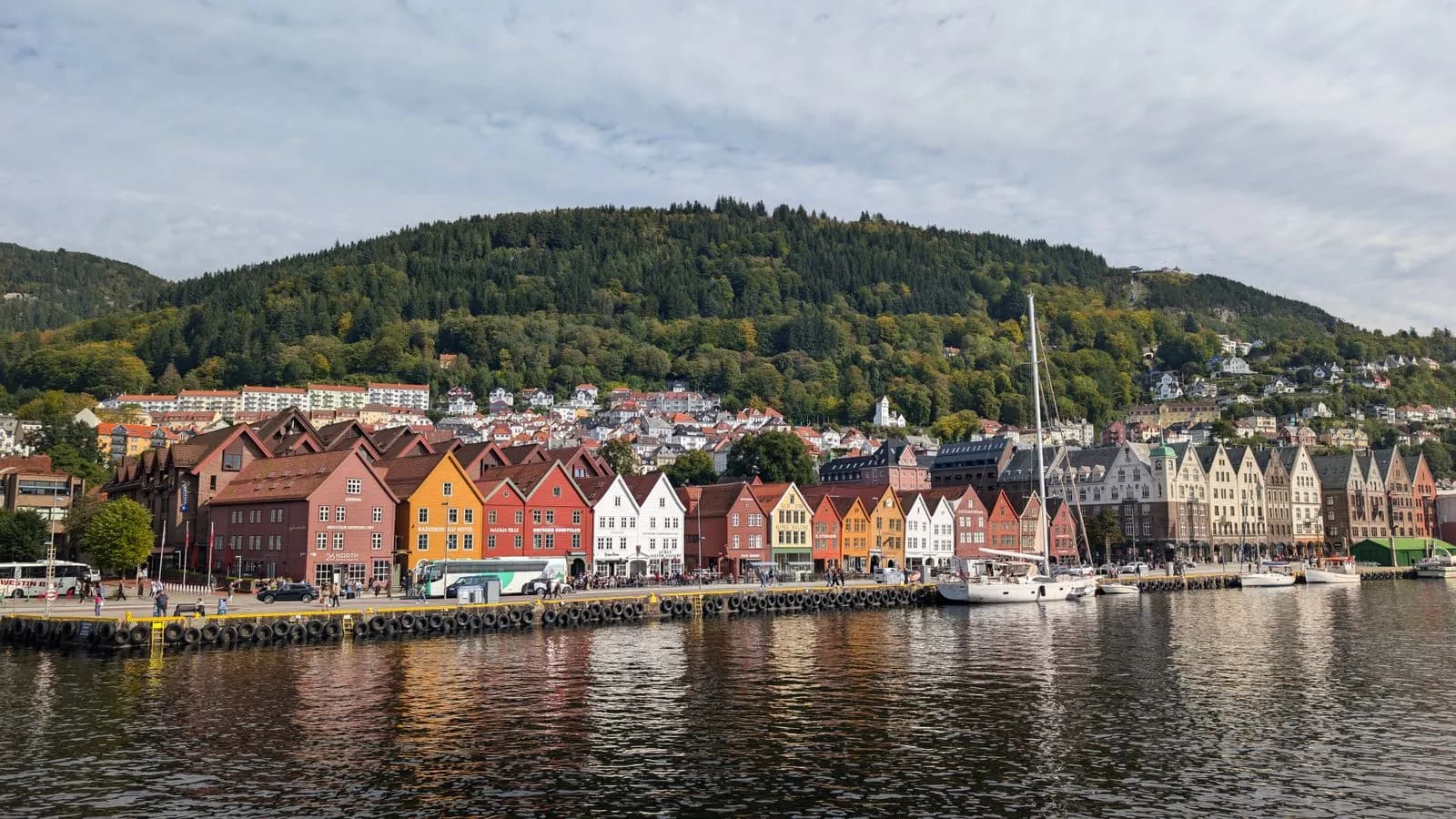 Maisons colorées de Bryggen à Bergen