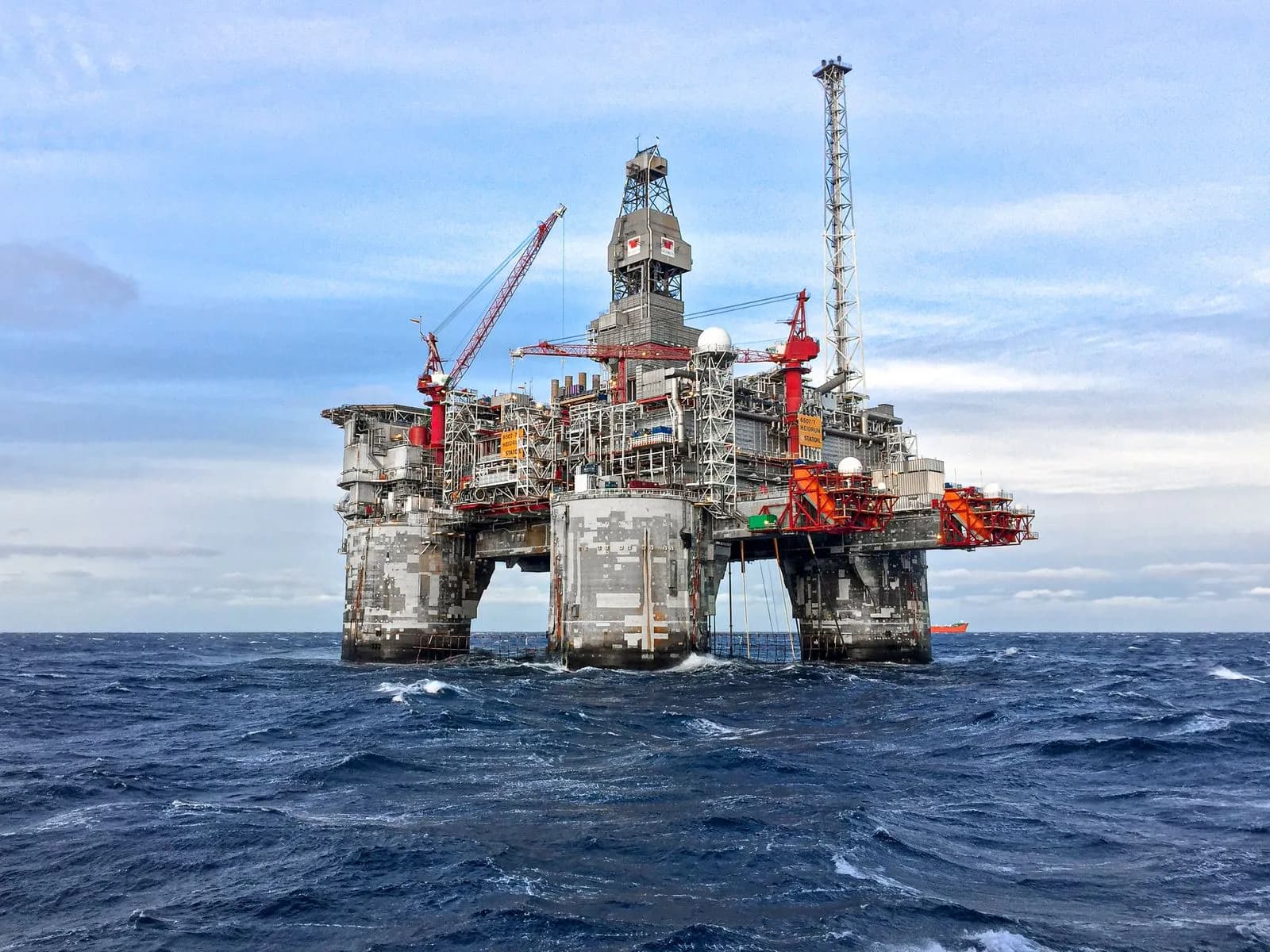 Plateforme pétrolière en mer du Nord